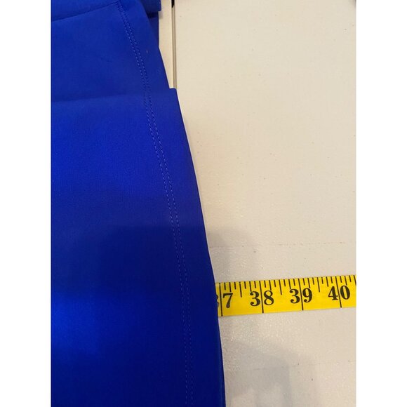 Milly Sapphire Blue Sleeveless A-Line Dress Back Zipper Size 4 - Picture 6 of 10